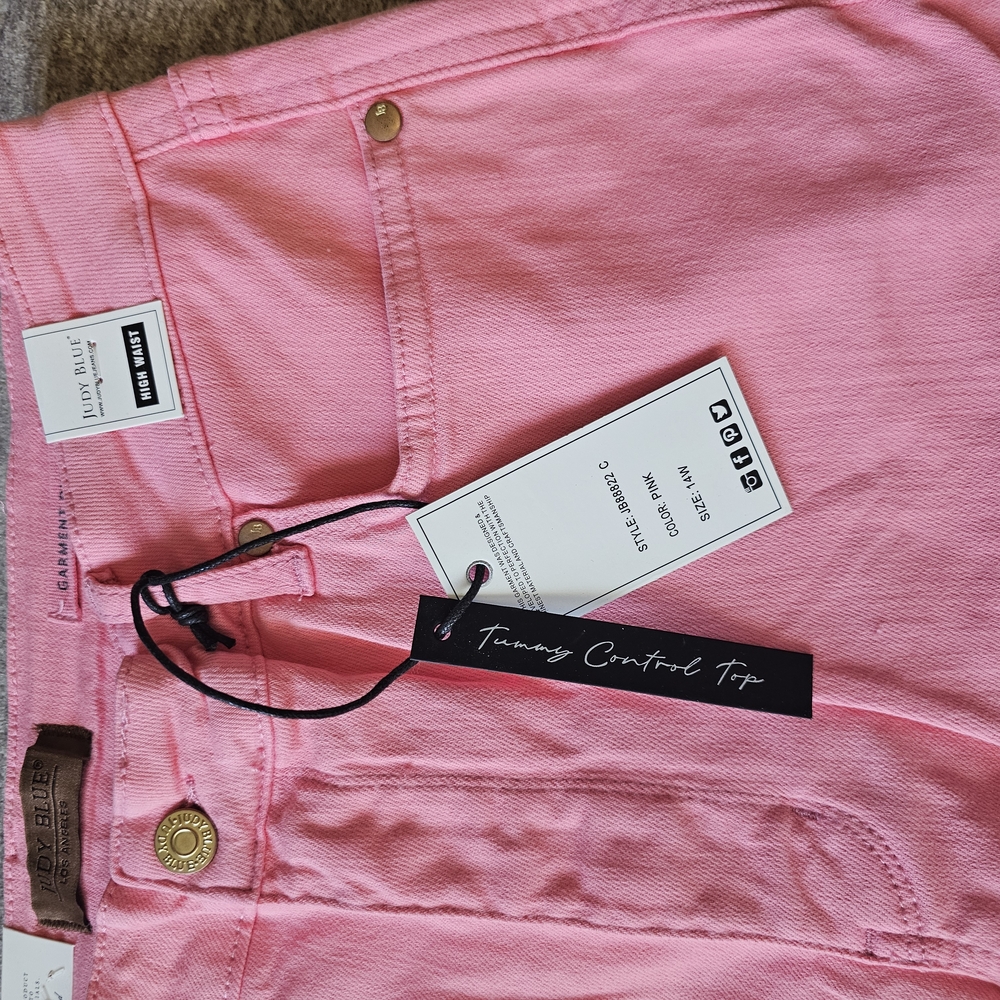 Judy Blue High Rise Pink Jeans